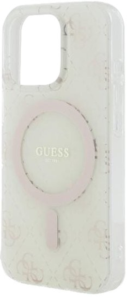 Etui Guess Hardcase IML 4G MagSafe do Apple iPhone 16 Pro Max White (GUHMP16XH4DTEH) - obraz 6