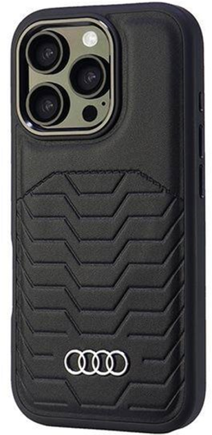Etui Audi Synthetic Leather z MagSafe do Apple iPhone 16 Pro Black (6955250227612) - obraz 3