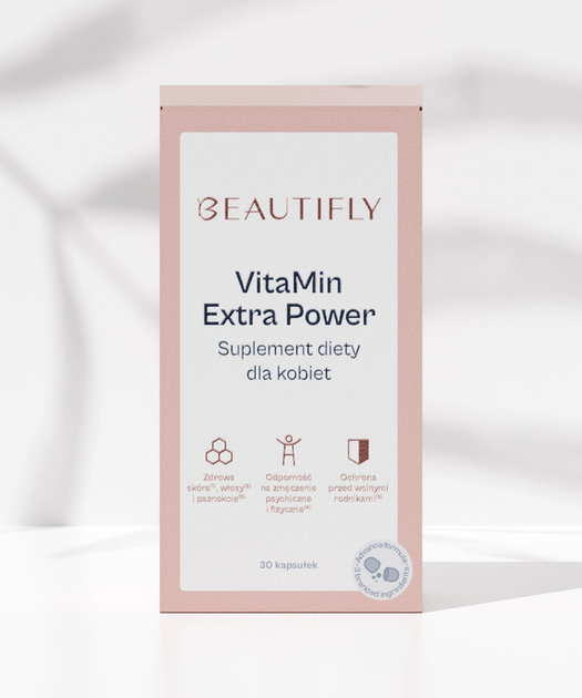 Suplement diety Beautifly VitaMin Extra Power dla kobiet 30 kapsułek (5903003701156) - obraz 6