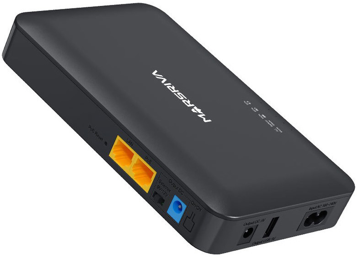 ДБЖ для маршрутизатора MARSRIVA KP2 EC DC+PoE+USB OUT 5V/9V/12V 18W 8000mAh (29.6Wh) - зображення 3
