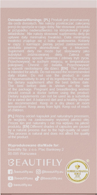 Suplement diety Beautifly Ceramide Skin Booster z ceramidami 60 szt (5903003701132) - obraz 3