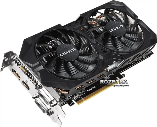 グラフィックボード・グラボ・ビデオカード GIGABYTE Radeon R9 380 4096MB GDDR5 Видеокарта Gigabyte PCI-Ex Radeon R9 380 4096MB GDDR5 (256bit