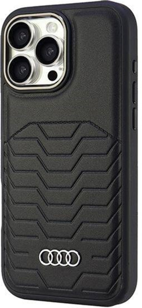 Etui Audi Synthetic Leather z MagSafe do Apple iPhone 16 Pro Max Black (6955250227636) - obraz 3