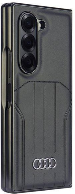 Etui Audi Synthetic Leather z MagSafe do Samsung Galaxy Z Fold 6 Black (6955250228282) - obraz 5