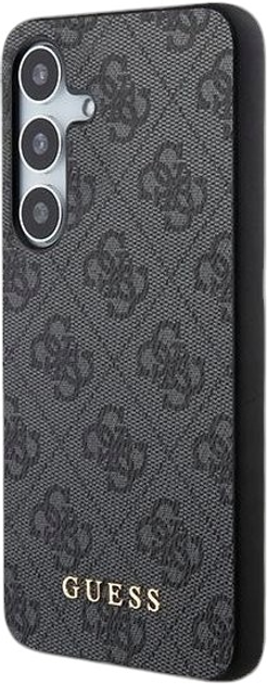 Etui Guess Hardcase 4G Metal Gold Logo do Samsung Galaxy A35 A356 Black (GUOHCSA35G4GFGR) - obraz 2