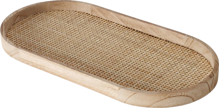 Таці декоративні Boltze Ceres з ротангового плетіння 2 шт (4066076199341) - зображення 3