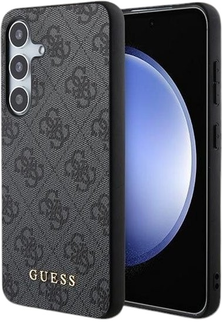 Панель Guess Hardcase 4G Metal Gold Logo для Samsung Galaxy A55 A556 Black (GUOHCSA55G4GFGR) - зображення 1