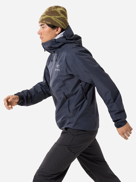 Kurtka wiatrówka męska z kapturem Arc'teryx X000007082-BLACK-SAP L Granatowa (623555303022) - obraz 3