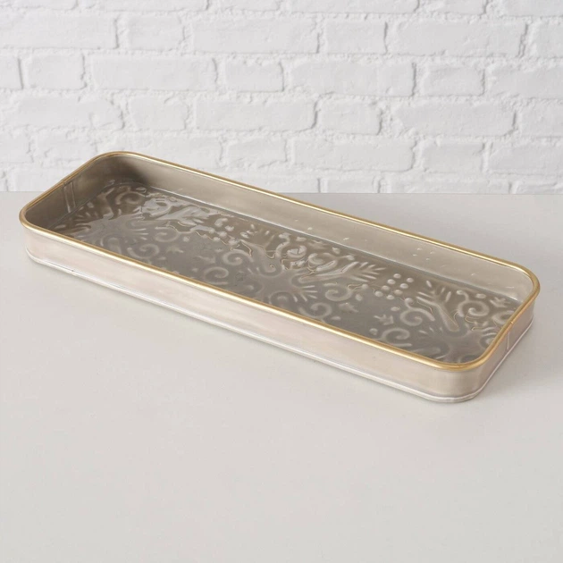 Блюдо Boltze Estama прямокутне темно-сіре 35 x 13 см (5902973438840) - зображення 4