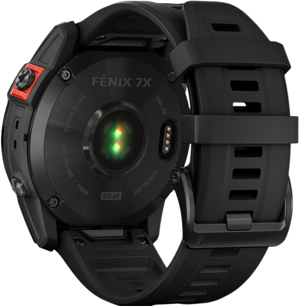 Zegarek sportowy Garmin fenix 7X 35.56 mm Solar Slate Gray with Black Band (010-02541-01) - obraz 6