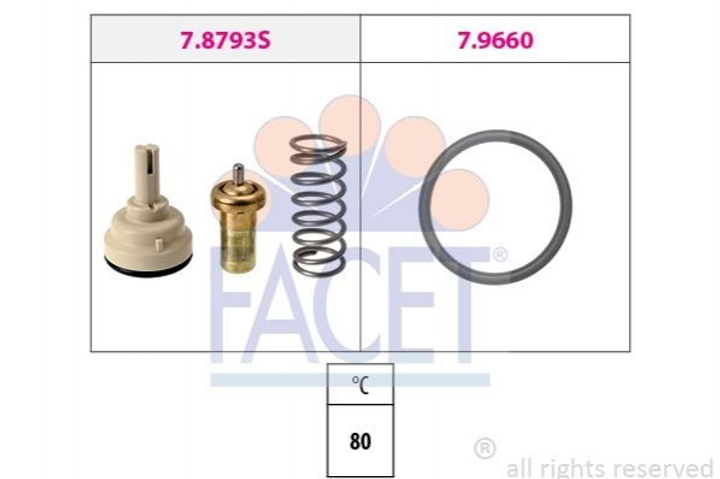 Термостат FACET 78793 Volkswagen Touran, Passat 03C121110R - зображення 1