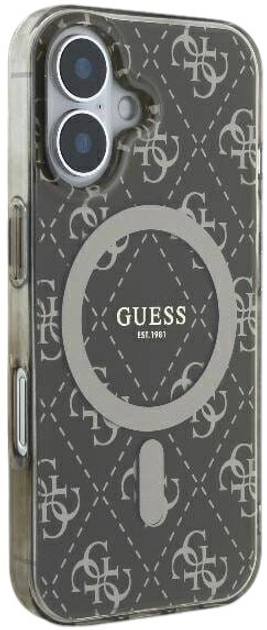 Etui Guess Hardcase IML 4G MagSafe do Apple iPhone 16 Plus Brown (GUHMP16MH4DTEW) - obraz 4