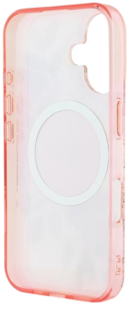 Etui Guess Hardcase IML Flower & Tonal Circle MagSafe do Apple iPhone 16 Plus Pink (GUHMP16MHFWBDCEP) - obraz 7