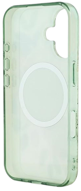 Панель Guess Hardcase IML Flower & Tonal Circle MagSafe для Apple iPhone 16 Green (GUHMP16SHFWBDCEN) - зображення 7