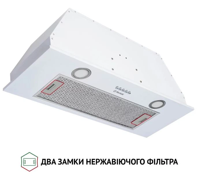 Витяжка вбудована Perfelli BI 7652 WH 1000 LED - зображення 2