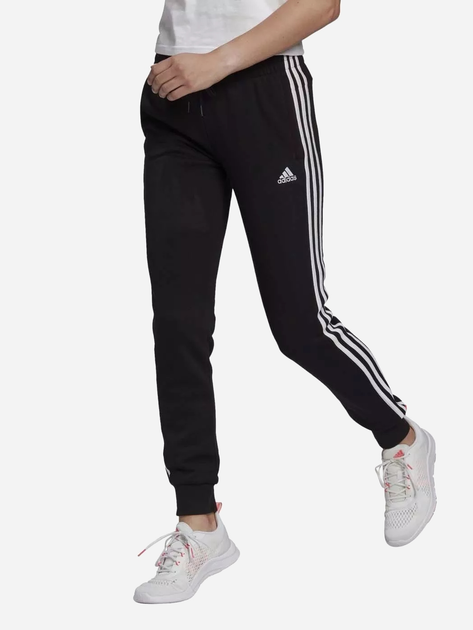 Спортивні штани жіночі adidas W 3S Ft C Pt GM8733 S/L Чорні (4065421714765) - зображення 1