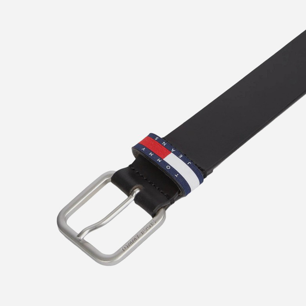 Ремінь чоловічий з натуральної шкіри Tommy Hilfiger AM0AM12337-BDS 90 см Чорний (8720646508860) - зображення 3