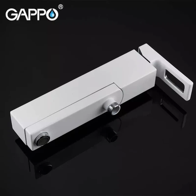 Змішувач для ванни GAPPO G3217-8, білий/хром - изображение 5