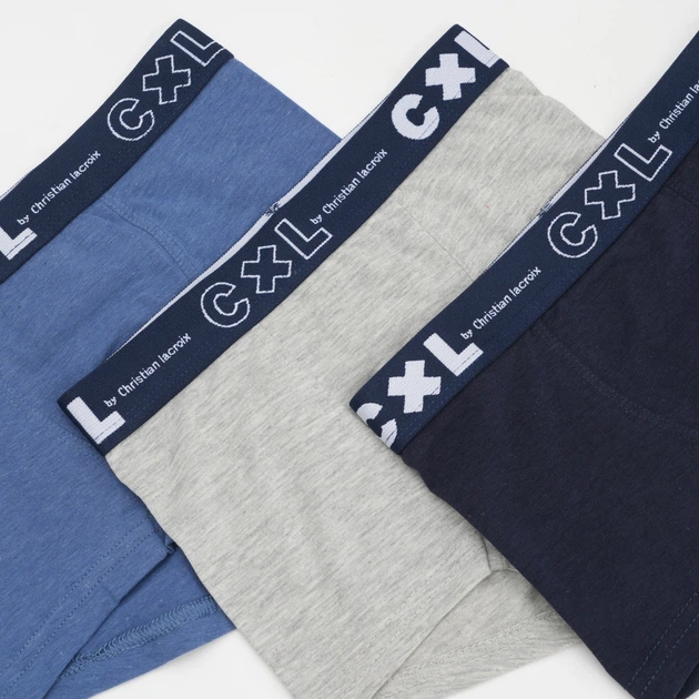 Набор детских трусов-боксеров 3 шт для мальчика CXL 87890290 98-104 см Navy/Light Grey Mel/Blue Jeans (3210100079326) - изображение 3
