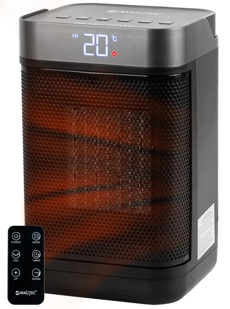 Тепловентилятор Maltec ProLine1500 с функцией осцилляции и пультом ду - Фото 1 Тепловентилятор Maltec ProLine1500 с функцией осцилляции и пультом ду - изображение 1
