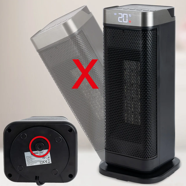 Тепловентилятор Maltec ProLine2000 з функцією осциляції та пультом дк - зображення 4