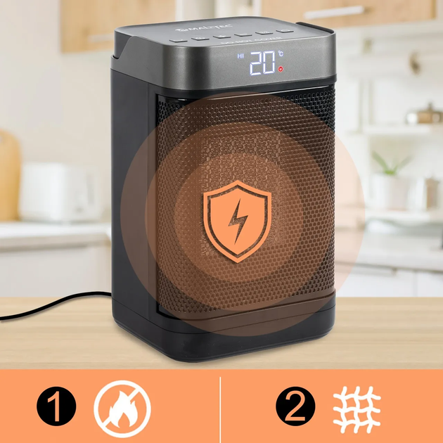 Тепловентилятор Maltec ProLine1500 с функцией осцилляции и пультом ду - Фото 7 Тепловентилятор Maltec ProLine1500 с функцией осцилляции и пультом ду - изображение 7