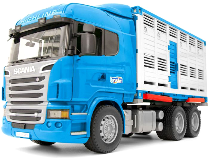 Вантажівка Bruder Scania R-Series U03549 з коровою (4001702035495) - зображення 1