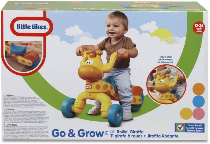 Rowerek biegowy Little Tikes Go and Grow Żyrafa Żółty (0050743627170) - obraz 1