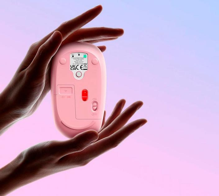 Компьютерная мышь Baseus F01B Tri-Mode Wireless Mouse Baby Pink B01055503413-00 - изображение 8