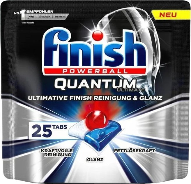 Таблетки для посудомийних машин Finish Powerball Quantum Ultimate 25 шт (4002448143055) - зображення 1