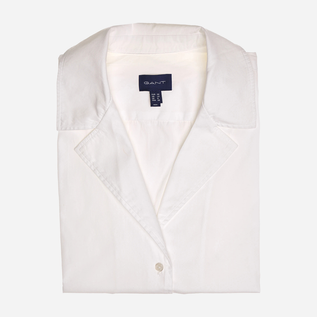 Сорочка жіноча GANT Crisp Біла Ss Shirt 4311130 38 Біла (7325705723898) - зображення 6