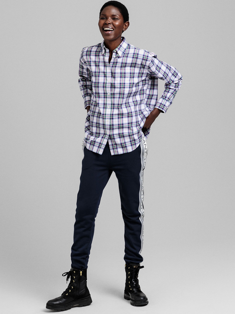 Сорочка GANT Flannel Check Relaxed Shirt 4300052 46 White (7325705876600) - зображення 3