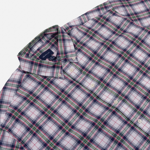 Сорочка GANT Flannel Check Relaxed Shirt 4300052 46 White (7325705876600) - зображення 8