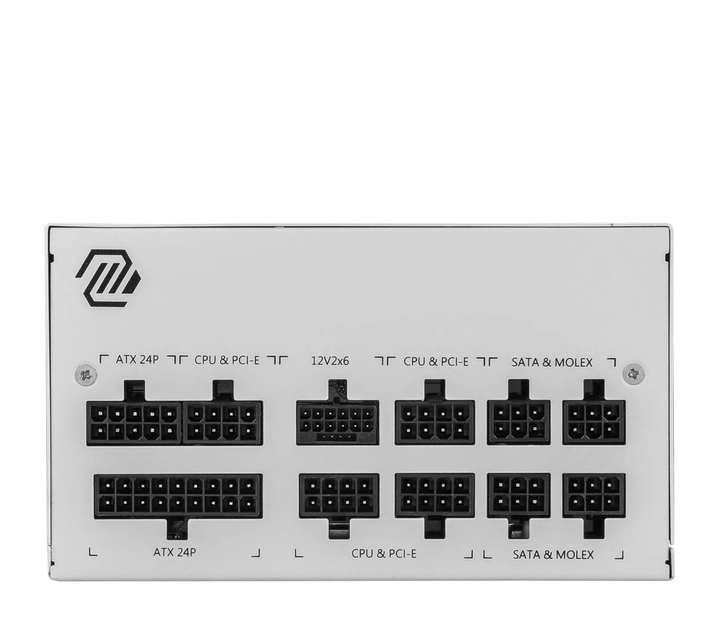 Блок питания MSI A850GL 850W 80 Plus Gold ATX 3.0 (MAG A850GL PCIE5 WHITE) EU - изображение 3