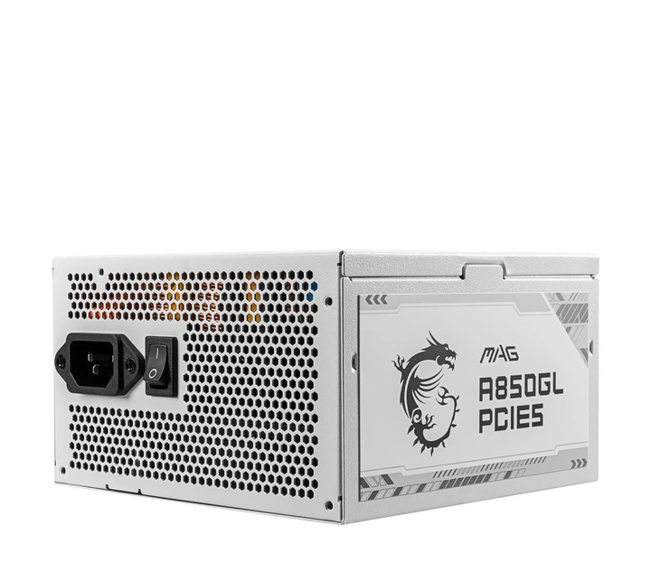 Блок питания MSI A850GL 850W 80 Plus Gold ATX 3.0 (MAG A850GL PCIE5 WHITE) EU - изображение 9