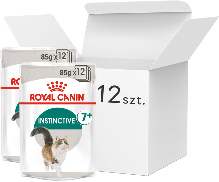 Вологий корм для літніх кішок ROYAL CANIN Instinctive 7+ шматочки в соусі 12х85г (9003579310182) (92695) - зображення 1