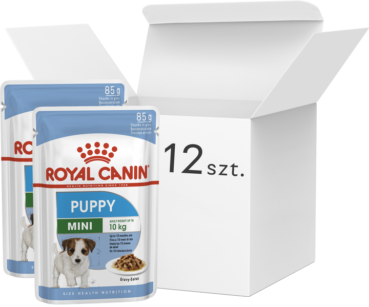 Упаковка вологого корму для собак Royal Canin Puppy Mini Chn Wet 12 шт. х по 85 г (9003579008201) - зображення 1