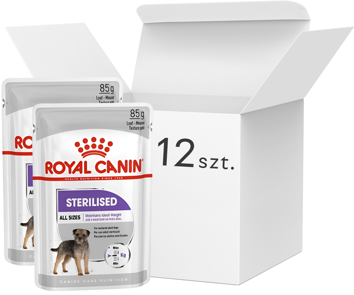 Вологий корм для дорослих собак Royal Canin CCN Sterilized Loaf 12x85 г (9003579008737) - зображення 1