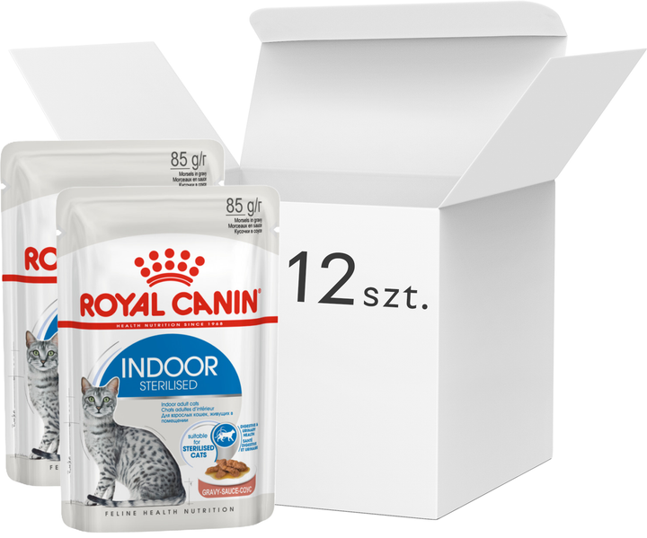 Mokra karma Royal Canin fhn dla dorosłych sterylizowanych kotów w sosie wieprzowym 12x85 g (9003579013793) - obraz 1