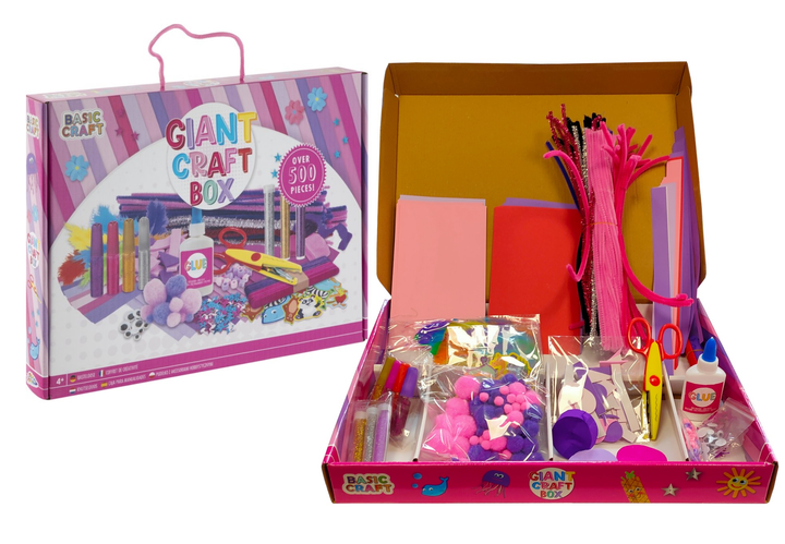 Набір для творчості Basic Craft Giant Craft Box Pink (8715427100609) - зображення 1