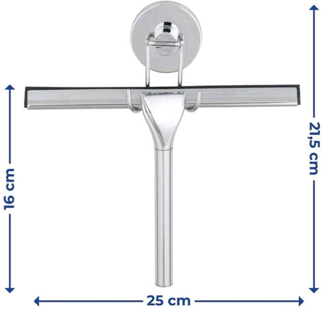 Ściągaczka wody Wenko Vacuum-Loc stal nierdzewna Srebrna (4008838208779) - obraz 2