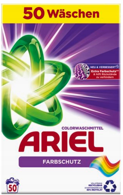 Proszek do prania Ariel Colorwaschmittel 3.25 kg (8001841886916/8001090320643/8006540043011)  - obraz 1