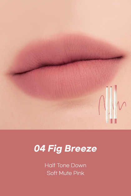 Матовый карандаш для губ в дымчато-розовом оттенке Rom&nd Lip Mate Pencil No.04 Fig Breeze, 0.5 г - Фото 2 Матовый карандаш для губ в дымчато-розовом оттенке Rom&nd Lip Mate Pencil No.04 Fig Breeze, 0.5 г - изображение 2