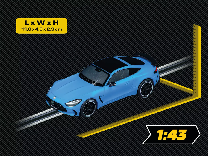 Автомобіль Carrera Go!!! AMG Mercedes GT Hyperblue Magno (4007486642522) - зображення 3