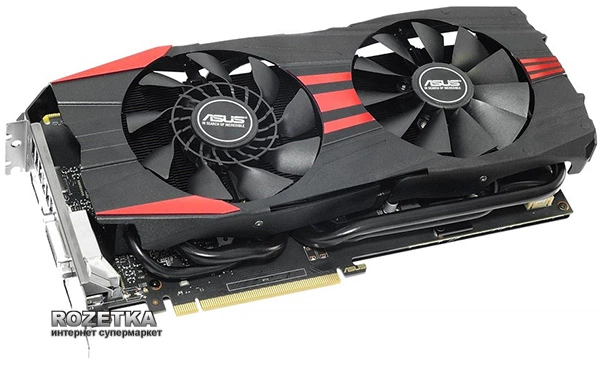 Видеокарта Asus PCI-Ex GeForce GTX 960 Black 2048MB GDDR5 (128bit) (1190/7010) (DVI, HDMI, 3 x DisplayPort) (GTX960-DC2-2GD5-BLACK) - изображение 2