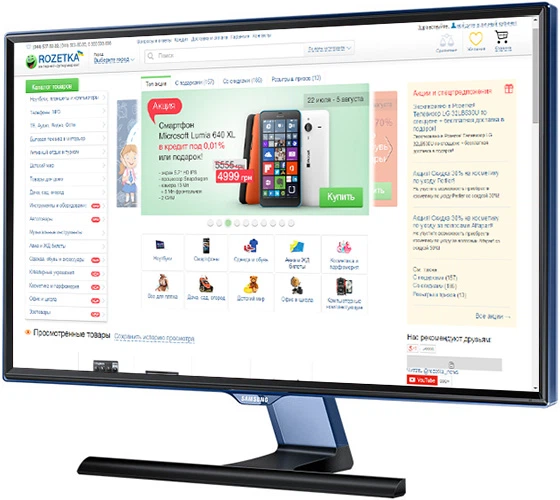 Монитор 27" Samsung S27E390HSO (LS27E390HSO/CI) - изображение 2