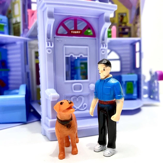 Домик кукольный Limo Toy с фигурками раскладной Лиловый (F611) - изображение 10