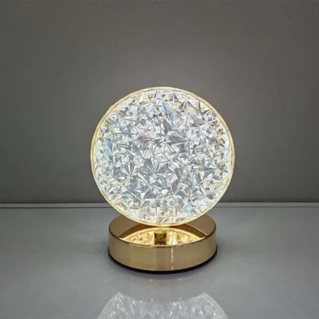 Настільна лампа з кристалами та діамантами Creatice Table Lamp 19 4 Вт - зображення 4