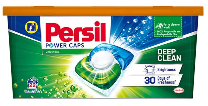 Kapsułki do prania Persil Power Caps Uniwersalne 22 szt (9000101512588) - obraz 1