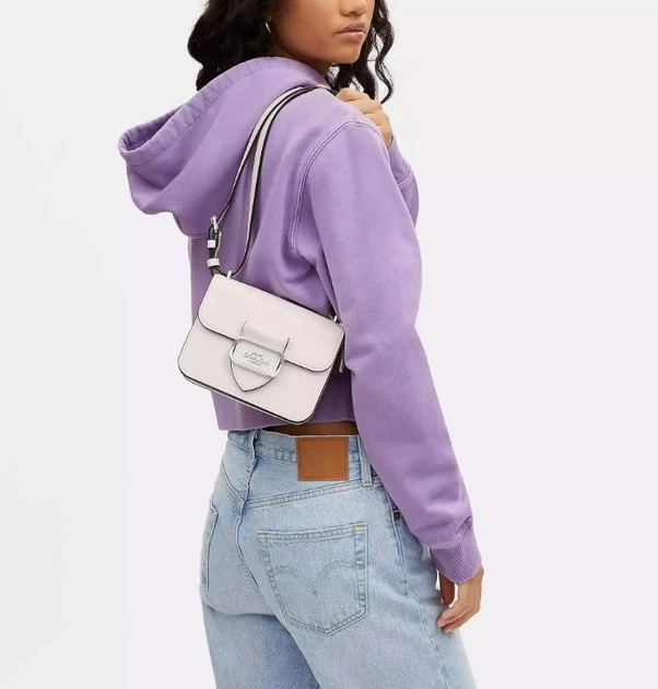 Cумка женская кожаная Coach Morgan Square Mini White CH228792 - изображение 4